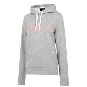 Firetrap Womens/Ladies Large Logo Hoodie / Grey Marl